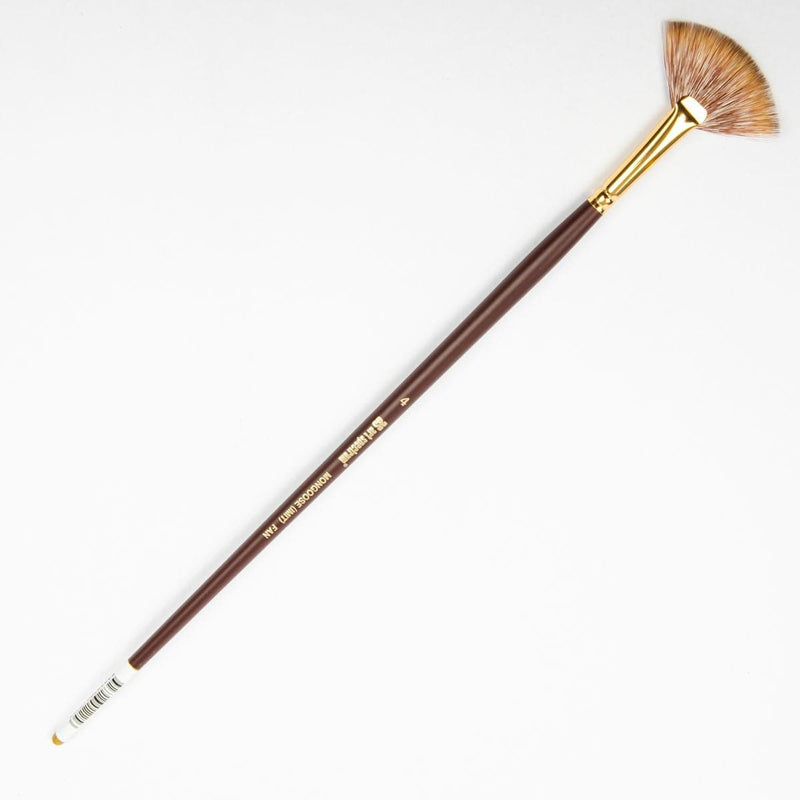 White Smoke Art Spectrum Brush Imitation Mongoose - Fan Size - 4 Paint Brushes
