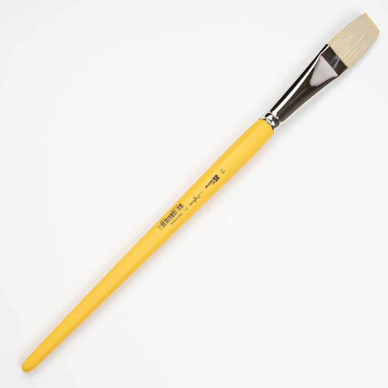 White Smoke Art Spectrum Brush Definer Synthetic Filament - Flat Size - 12 Paint Brushes