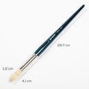 White Smoke Art Spectrum Brush Series 900 Interlocked Hog Bristle - Round Size - 12 Paint Brushes