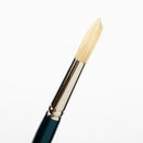 White Smoke Art Spectrum Brush Series 900 Interlocked Hog Bristle - Round Size - 12 Paint Brushes