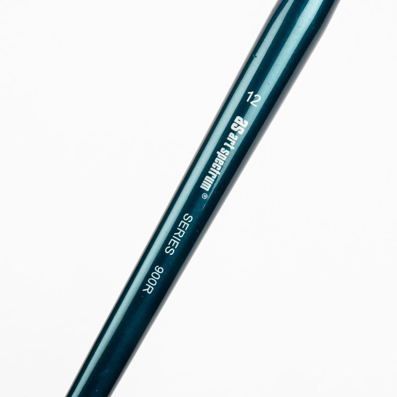 Dark Slate Gray Art Spectrum Brush Series 900 Interlocked Hog Bristle - Round Size - 12 Paint Brushes