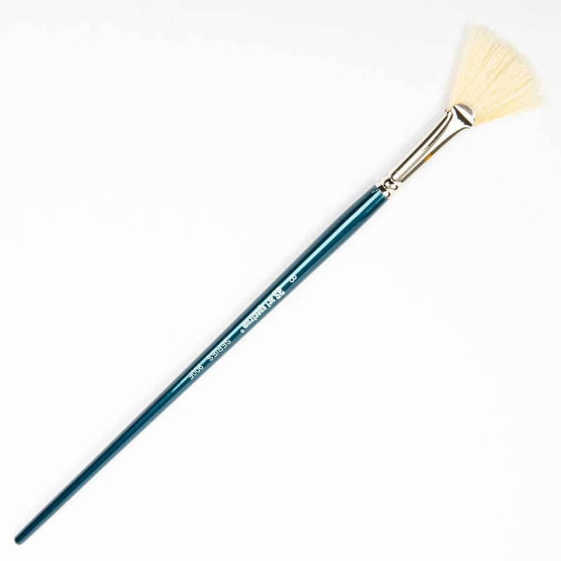 White Smoke Art Spectrum Brush Series 900 Interlocked Hog Bristle - Fan  Size - 8 Paint Brushes