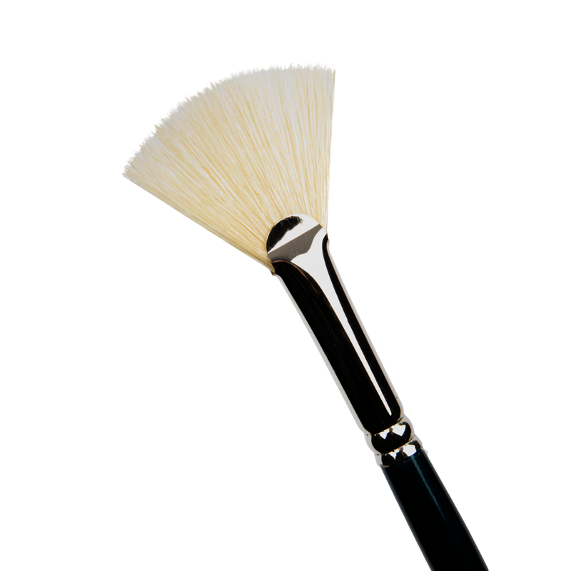Gray Art Spectrum Brush Series 900 Interlocked Hog Bristle - Fan  Size - 8 Paint Brushes