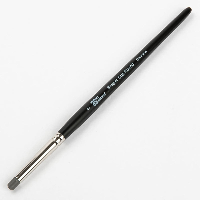 White Smoke Art Spectrum Shaper - Cup Round Size - 2 Paint Brushes