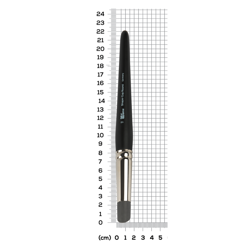 Slate Gray Art Spectrum Shaper - Cup Round Size - 16 Paint Brushes