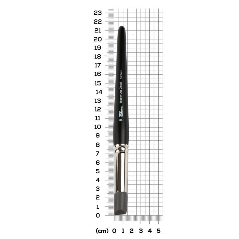 Slate Gray Art Spectrum Shaper - Cup Chisel Size - 10 Paint Brushes