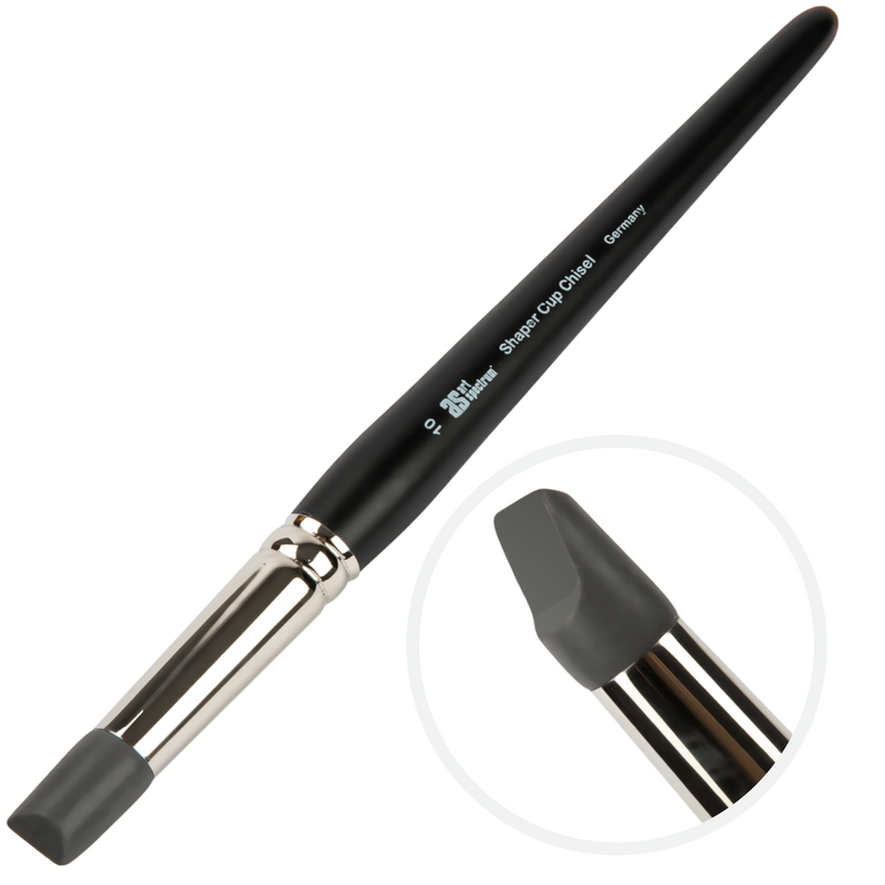 Dark Slate Gray Art Spectrum Shaper - Cup Chisel Size - 10 Paint Brushes