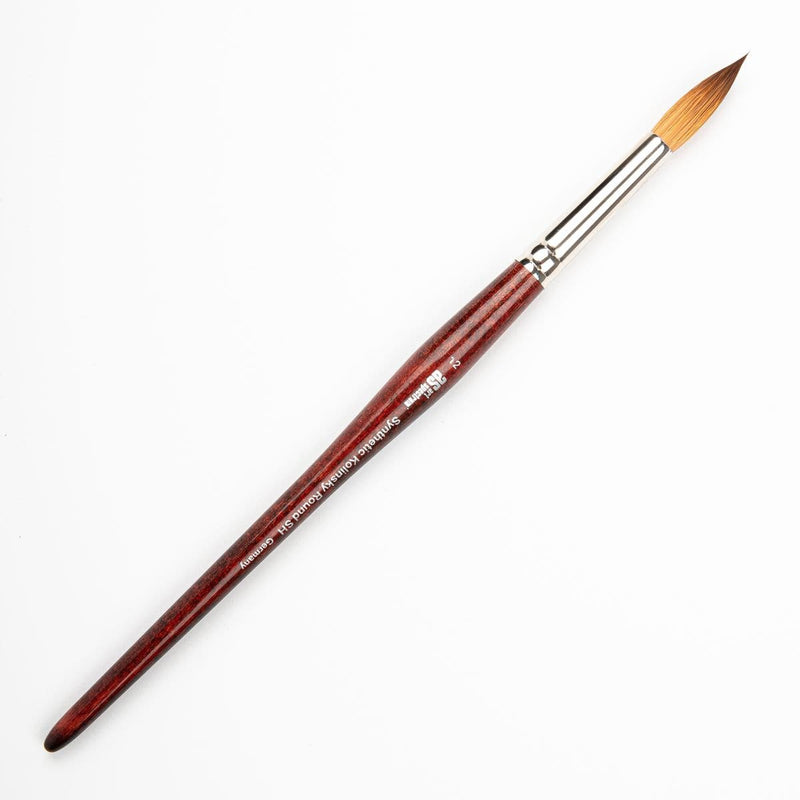 White Smoke Art Spectrum Brush Synthetic Kolinsky Round - Short Handle Size - 12 Paint Brushes