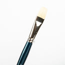 White Smoke Art Spectrum Brush Series 900 Interlocked Hog Bristle - Bright Size - 10 Paint Brushes
