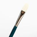 White Smoke Art Spectrum Series 950 Stiff Synthetic Brush Filbert Size - 10 Paint Brushes