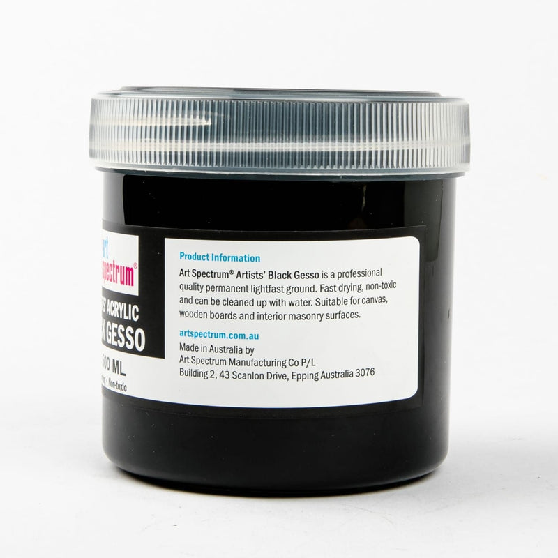 Dark Slate Gray Art Spectrum  500mL Artists' Quality Gesso - Black Acrylic Paints