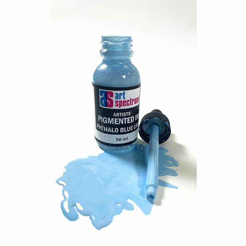 Slate Gray Art Spectrum  Pigmented Ink 50mL Phthalo Blue Light Inks