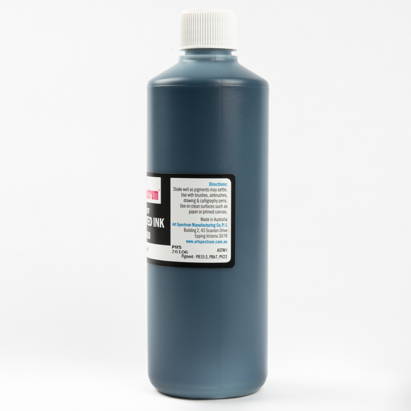 Dark Slate Gray Art Spectrum  Pigmented Ink 500mL Indigo Inks
