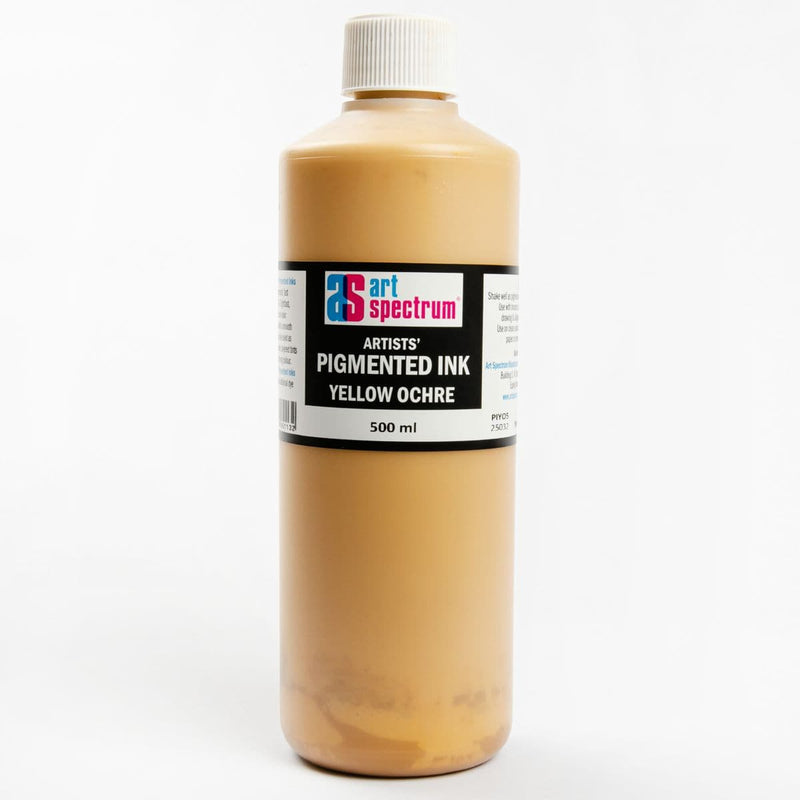 White Smoke Art Spectrum  Pigmented Ink 500mL Yellow Ochre Inks