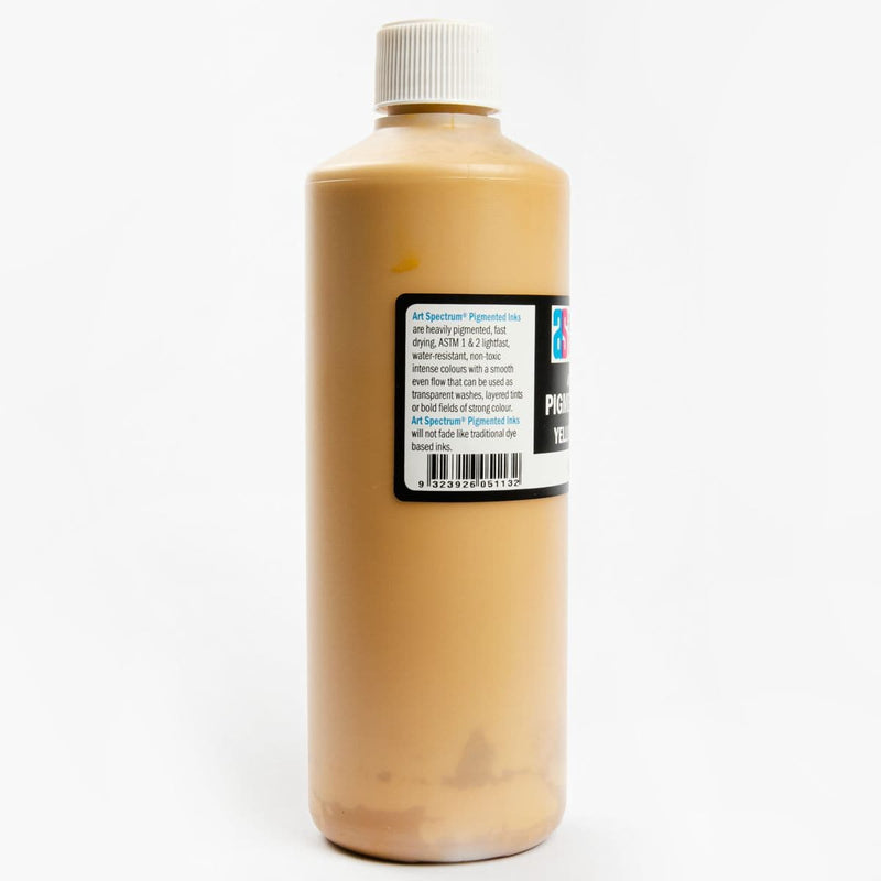 White Smoke Art Spectrum  Pigmented Ink 500mL Yellow Ochre Inks