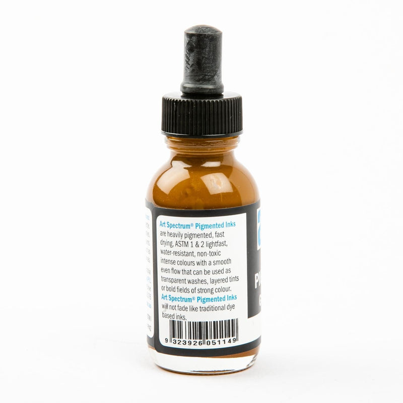 White Smoke Art Spectrum  Pigmented Ink 50mL Golden Ochre Inks