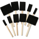 Black Art Spectrum Foam Brush Set Of 10 Paint Brushes