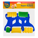 Dark Slate Blue Tim & Tess Patterned Foam Rollers Set (5 Pieces) Kids Painting Acccessories