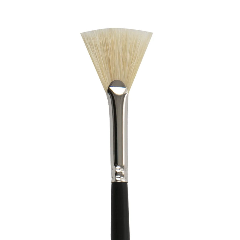 Tan Artist First Choice Brush Fan Hog Hair Size 6 Brushes