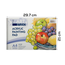 Art Studio 360gsm Acrylic Painting Pad A4  10 Sheets