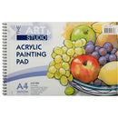 Art Studio 360gsm Acrylic Painting Pad A4  10 Sheets