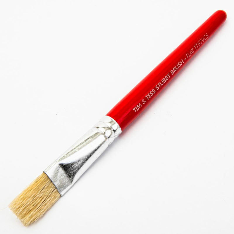 White Smoke Tim & Tess Kids Flat Brush Kids Painting Acccessories