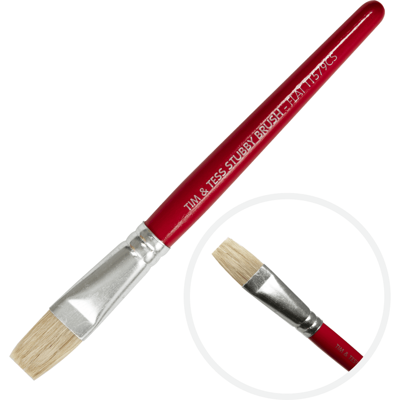 Gray Tim & Tess Kids Flat Brush Kids Painting Acccessories