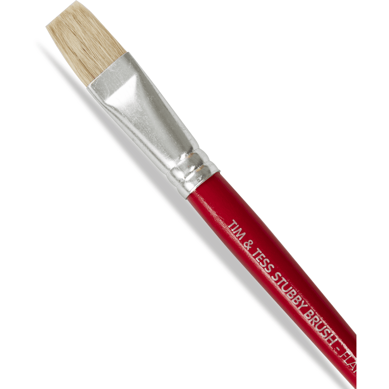 Gray Tim & Tess Kids Flat Brush Kids Painting Acccessories