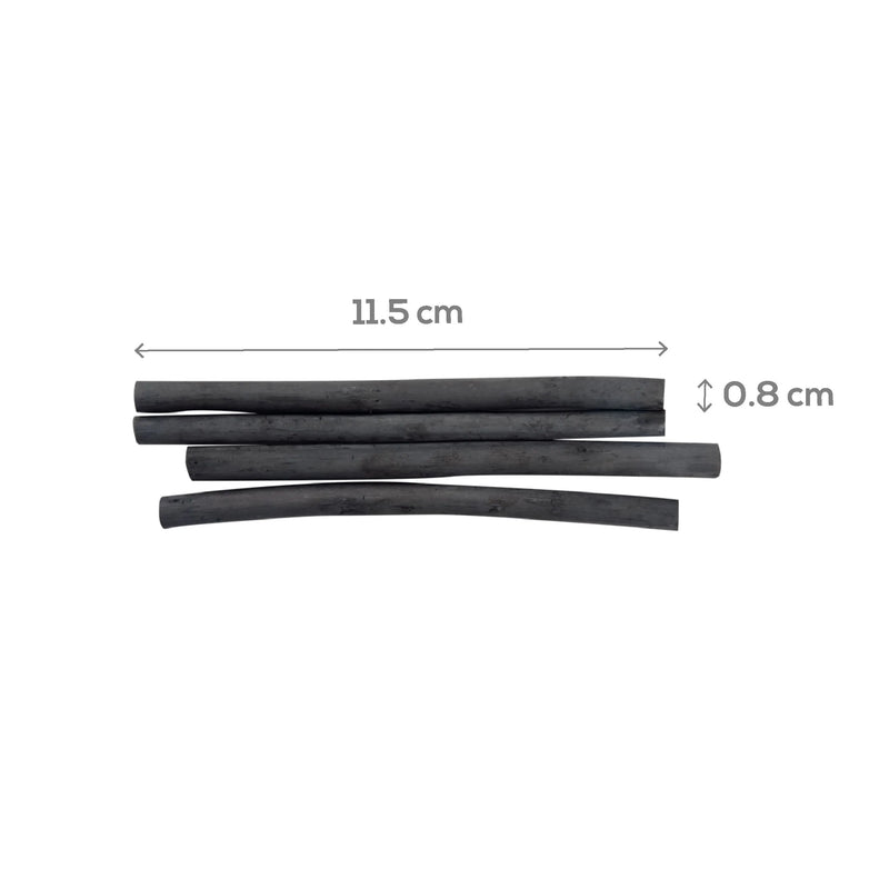 Dark Slate Gray The Art Studio Willow Charcoal Soft Thick 1/2 x 6 Inches 4 Pieces Pastels & Charcoal