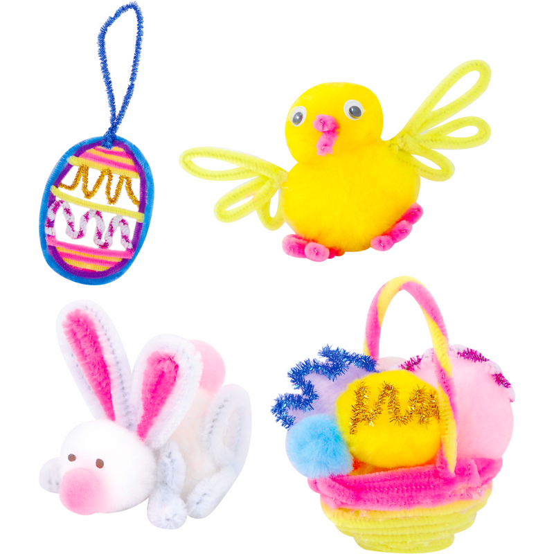 Thistle Art Star Easter Pom Pom & Chenille Stem Activity Kit Easter