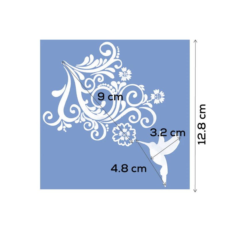 Urban Artist Petite Stencil Mini Hummingbird