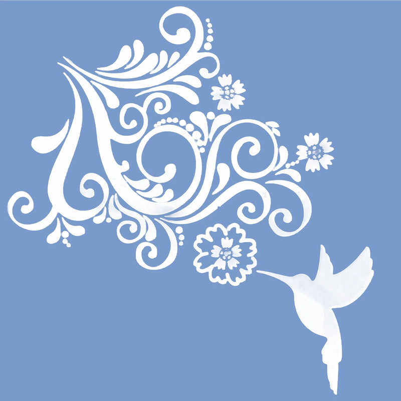 Urban Artist Petite Stencil Mini Hummingbird