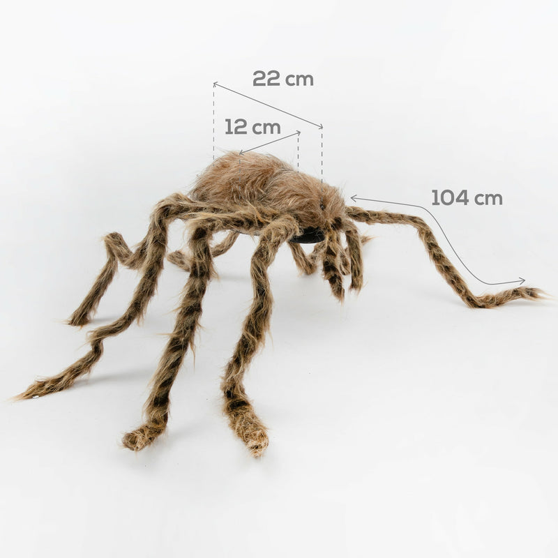 White Smoke Large Brown Spider 104cm Halloween