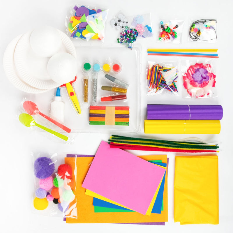Violet Art Star Jumbo Craft Box (350+ Pieces) Kids Craft Kits