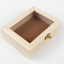 Antique White Urban Crafter Rectangular Keepsake Case Clear Lid 17x13x5cm Wood Crafts
