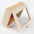 Light Gray Urban Crafter Rectangular Keepsake Case Clear Lid 17x13x5cm Wood Crafts