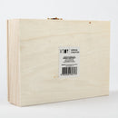 Light Gray Urban Crafter Rectangular Keepsake Case Clear Lid 17x13x5cm Wood Crafts