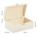 Wheat Urban Crafter Plywood Rectangular Box with Curved Lid Boxes