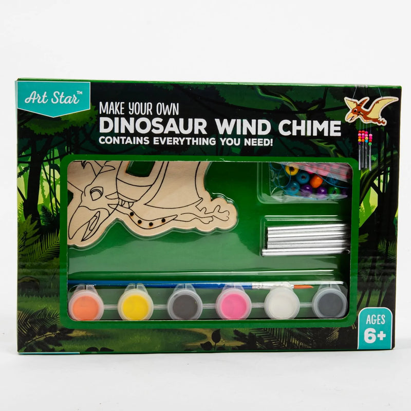 Light Gray Make Your Own Magical Dinosaur Wind Chime Activity Kids Craft Kits