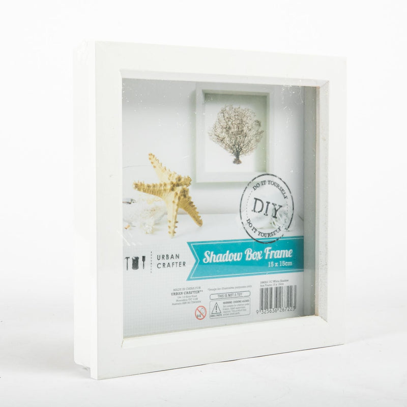 Lavender Urban Crafter White Shadow Box Frame 15x15cm Frames