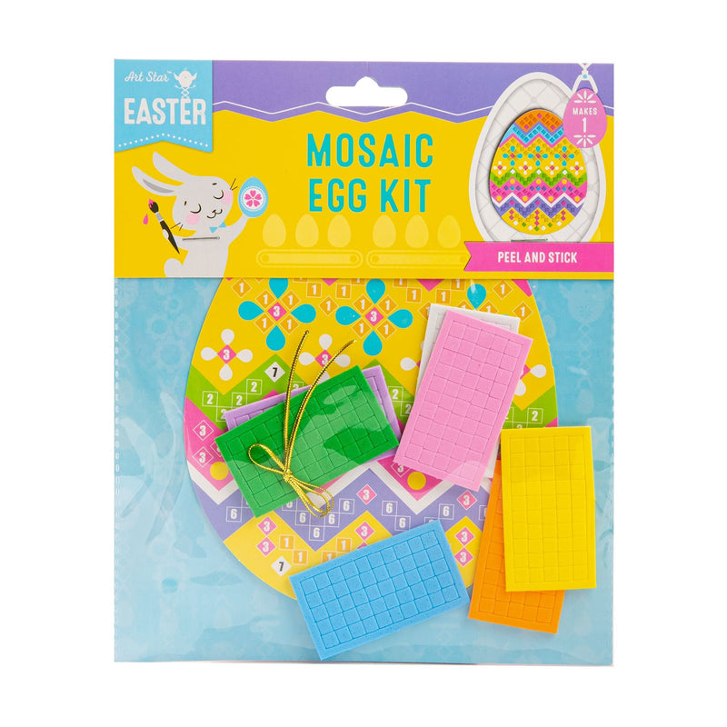 Gold Art Star Easter Egg Foam Mosaic Kit Makes 1 Easter