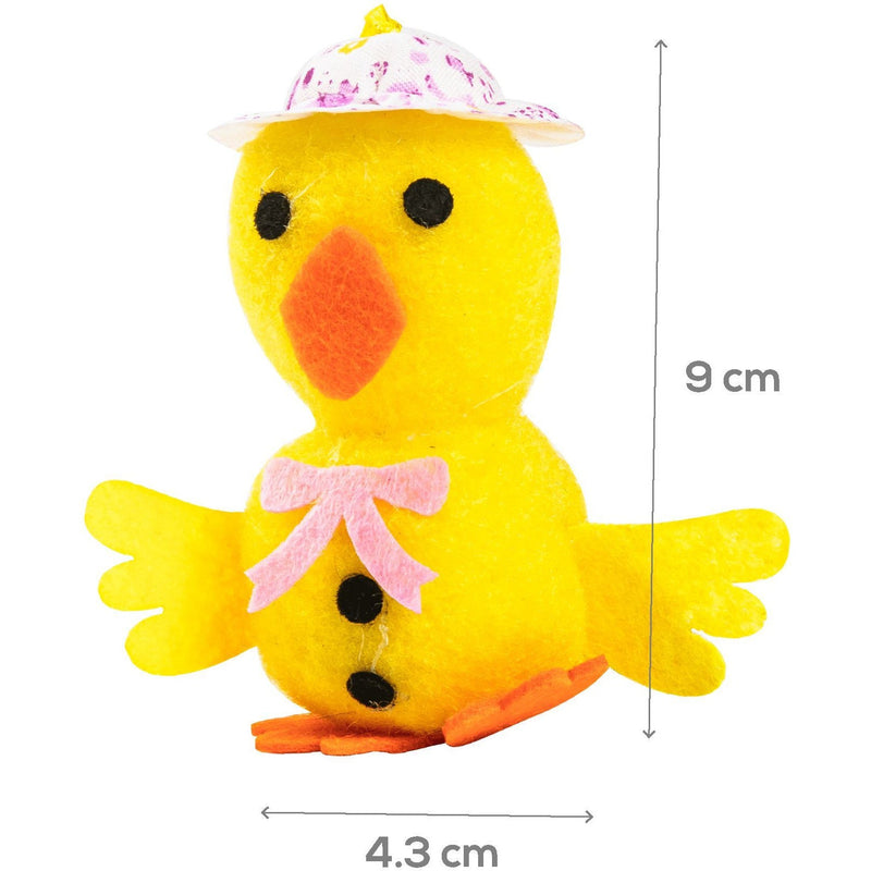 Gold Art Star Easter Decorative Easter Girl Chick with Hat 11cm Easter