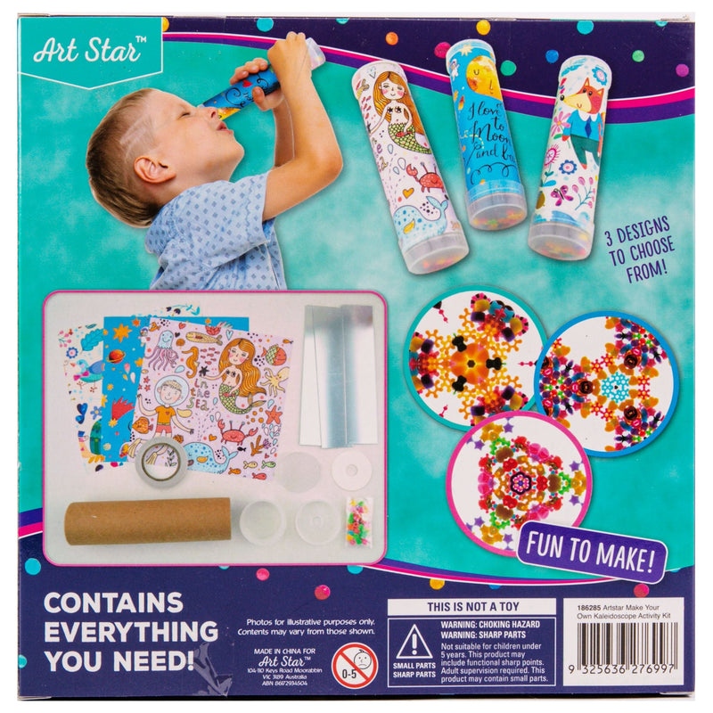 Dark Cyan Make Your Own Kaleidoscope Activity Kit Kids Craft Kits