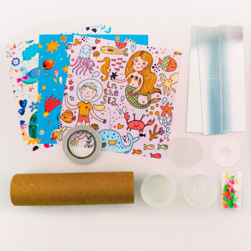 Light Gray Make Your Own Kaleidoscope Activity Kit Kids Craft Kits
