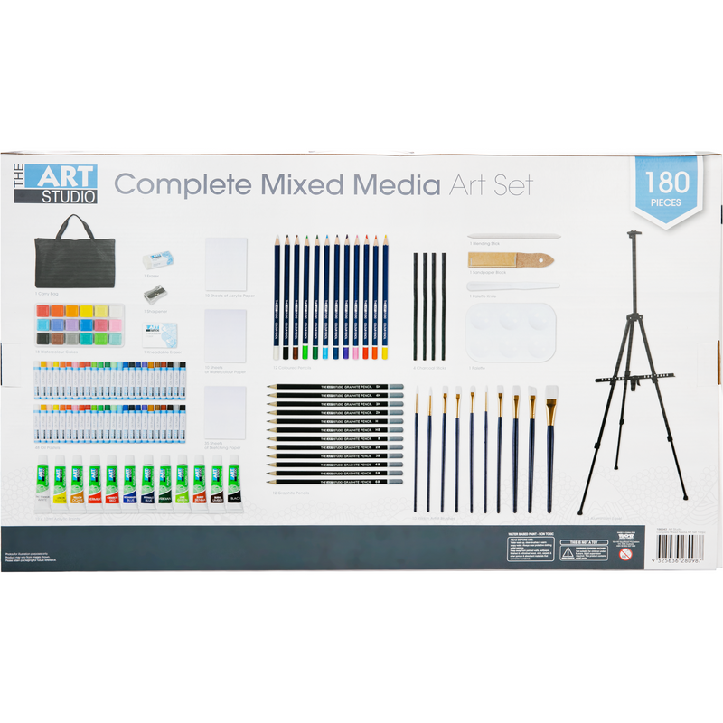Lavender The Art Studio Complete Mixed Media Art Set (180 Pieces) Mixed Media Sets
