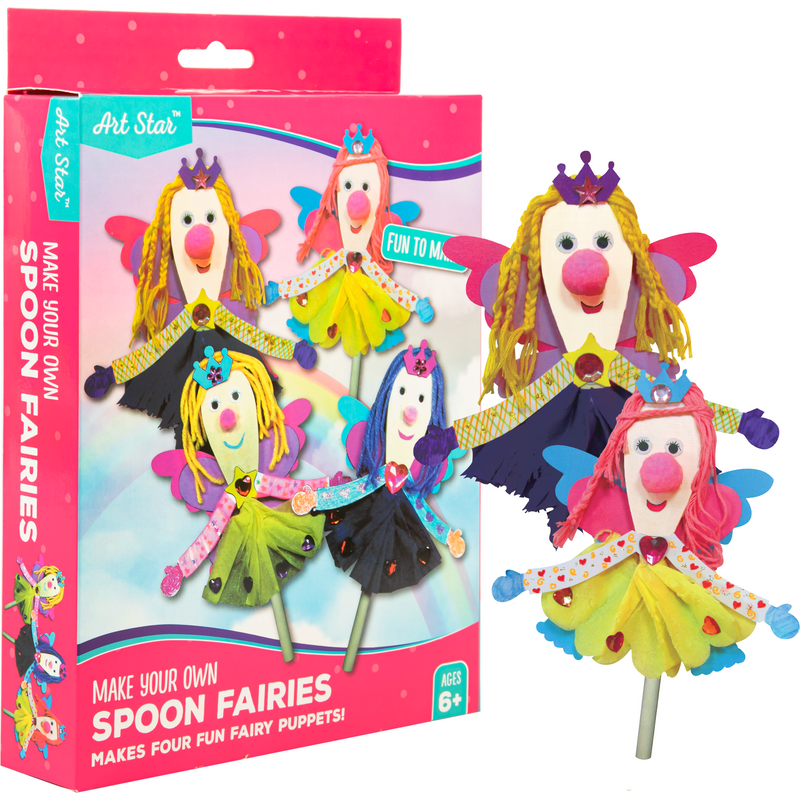Steel Blue Art Star Make Your Own Spoon Fairies Makes 4 Kids Craft Kits