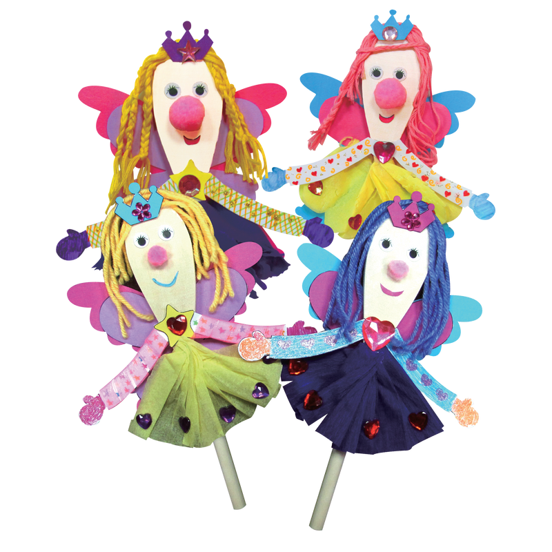 Gray Art Star Make Your Own Spoon Fairies Makes 4 Kids Craft Kits