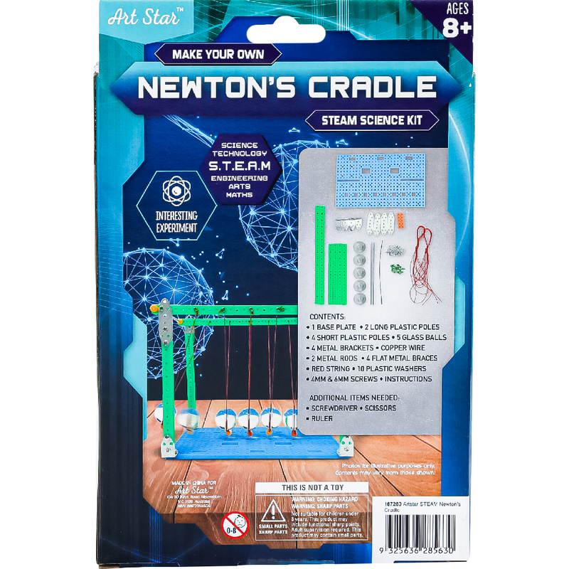 Midnight Blue Art Star Make Your Own Newton's Cradle STEAM Kit Kids STEM & STEAM Kits