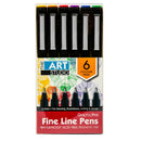 Dark Orange The Art Studio Graphic Pro 0.5mm Fine Line Pens (6 Pack) Pens and Markers