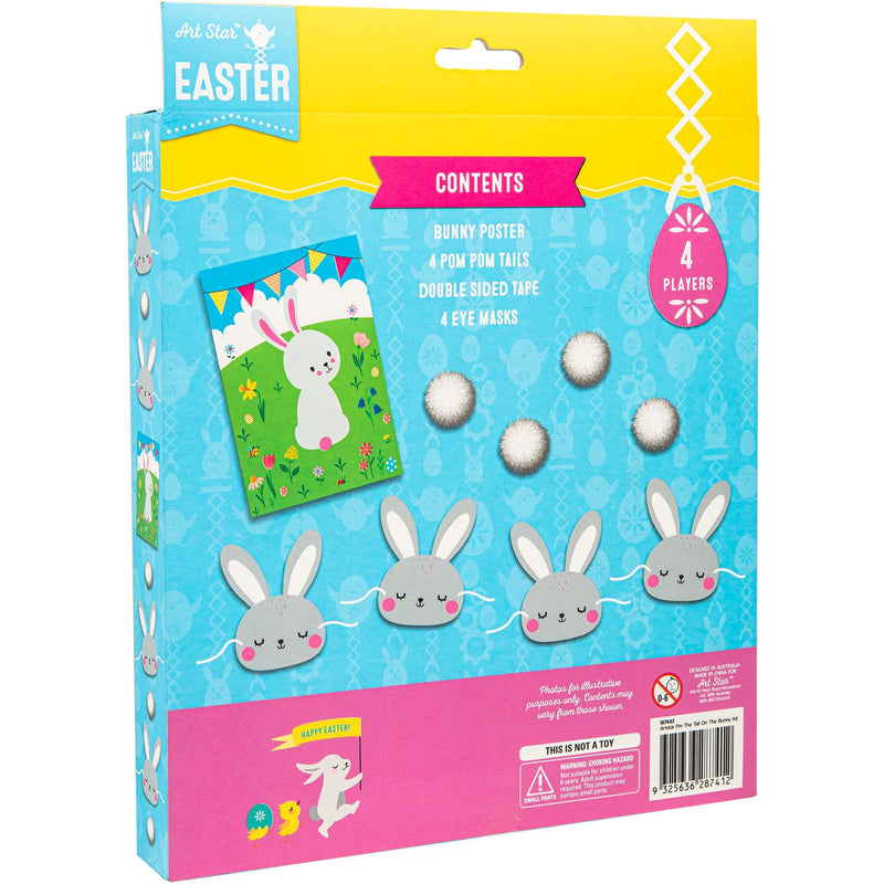 Medium Turquoise Art Star Easter Pin The Tail On The Bunny Kit Easter